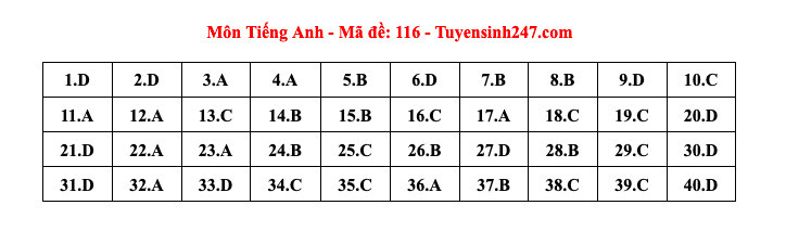 Đề thi và đáp án gợi ý vào lớp 10 Hà Nội năm 2024