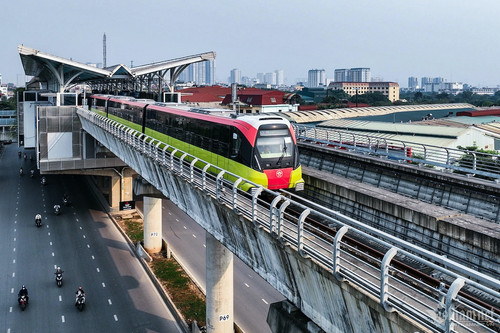 Đoạn trên cao metro Nhổn - ga Hà Nội được cấp chứng nhận an toàn hệ thống