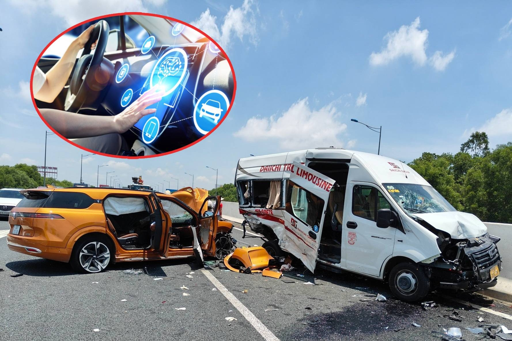 Xe có ADAS, vì sao không tự phanh, vẫn đâm vào hai tài xế cãi nhau trên cao tốc?