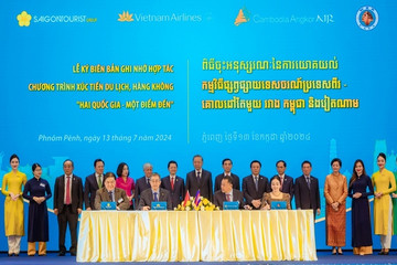Saigontourist Group hợp tác Vietnam Airlines xúc tiến du lịch Việt Nam-Campuchia