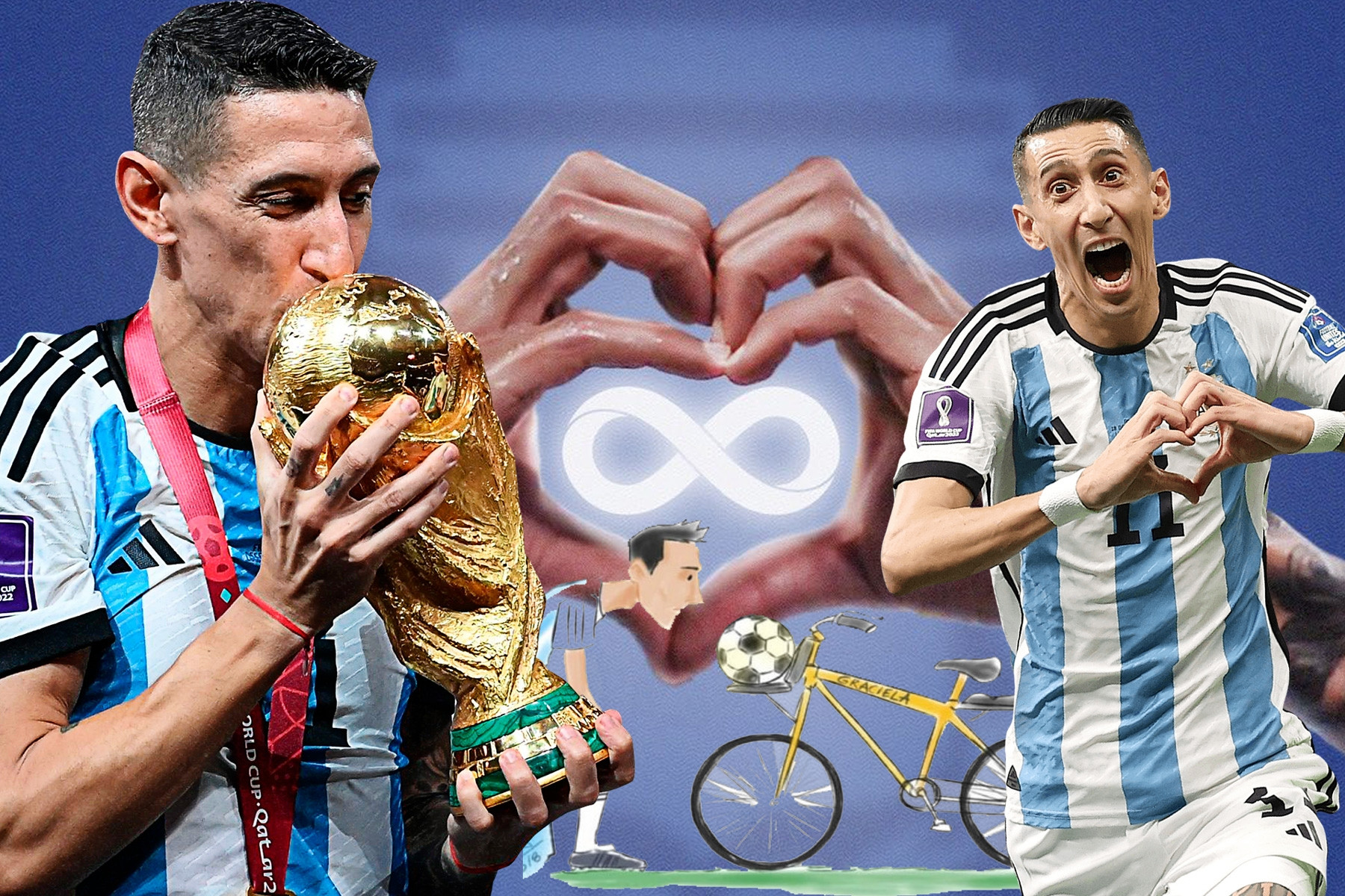 Di Maria: Tình yêu của mẹ, chiếc xe đạp cũ và cuộc giải cứu Argentina