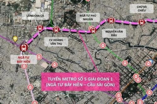 Đề xuất tạm dừng thẩm định tuyến metro số 5 hơn 40.000 tỷ đồng của TPHCM
