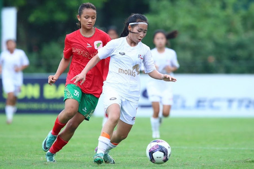 Giải bóng đá nữ U16 Quốc gia 2024: Hấp dẫn cuộc đua tam mã