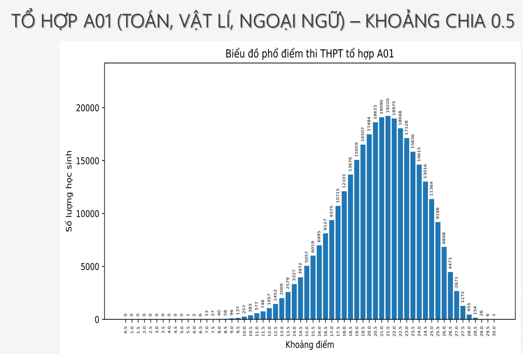 Kết quả thi tốt nghiệp THPT 2024: Mức điểm trung bình khối A01 đạt 20,47 điểm, không thí sinh đạt 30 điểm