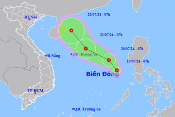 Áp thấp nhiệt đới hình thành nhanh trên Biển Đông, đất liền nhiều nơi mưa to