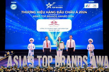 Amy Academy nhận giải thưởng Top 10 Thương hiệu hàng đầu Châu Á 2024