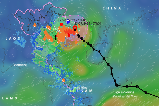 Bão số 2 suy yếu thành áp thấp nhiệt đới, gây gió mạnh và mưa to ở 9 tỉnh thành