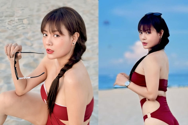 Thanh Hương tích cực tung ảnh bikini khoe đường cong táo bạo sau ly hôn