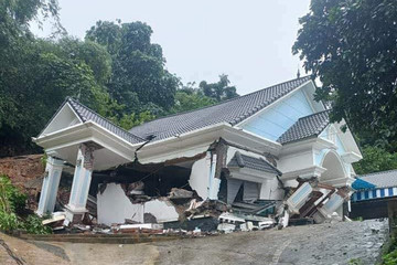 Chuyên gia cảnh báo nguyên nhân nhà 'trượt', sập biệt thự ở Hà Nội sau mưa lớn