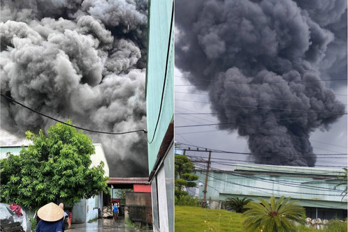 Xưởng làm bật lửa ở Thái Bình bốc cháy, 12 công nhân bị bỏng