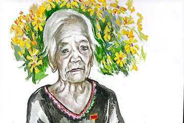 Chân dung các Mẹ Việt Nam anh hùng qua nét vẽ của hoạ sĩ 76 tuổi