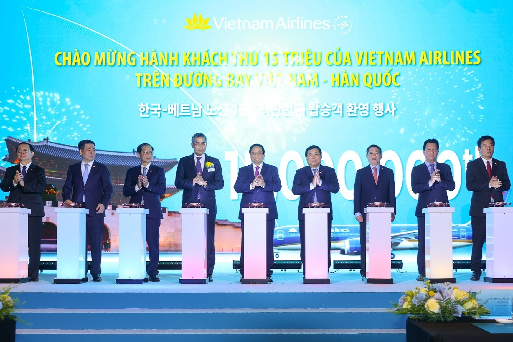 30 năm đường bay Việt Nam-Hàn Quốc: Vietnam Airlines đón hành khách thứ 15 triệu