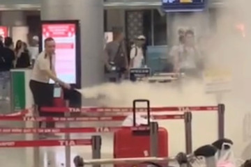 Pin dự phòng của hành khách bốc cháy tại nhà ga sân bay Tân Sơn Nhất