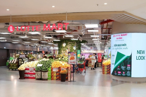 Diện mạo mới ấn tượng của siêu thị Lotte Mart Ba Đình