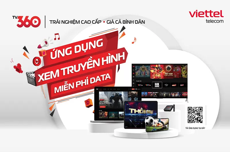 Thoả sức xem TV360 với gói cước TV7K Viettel