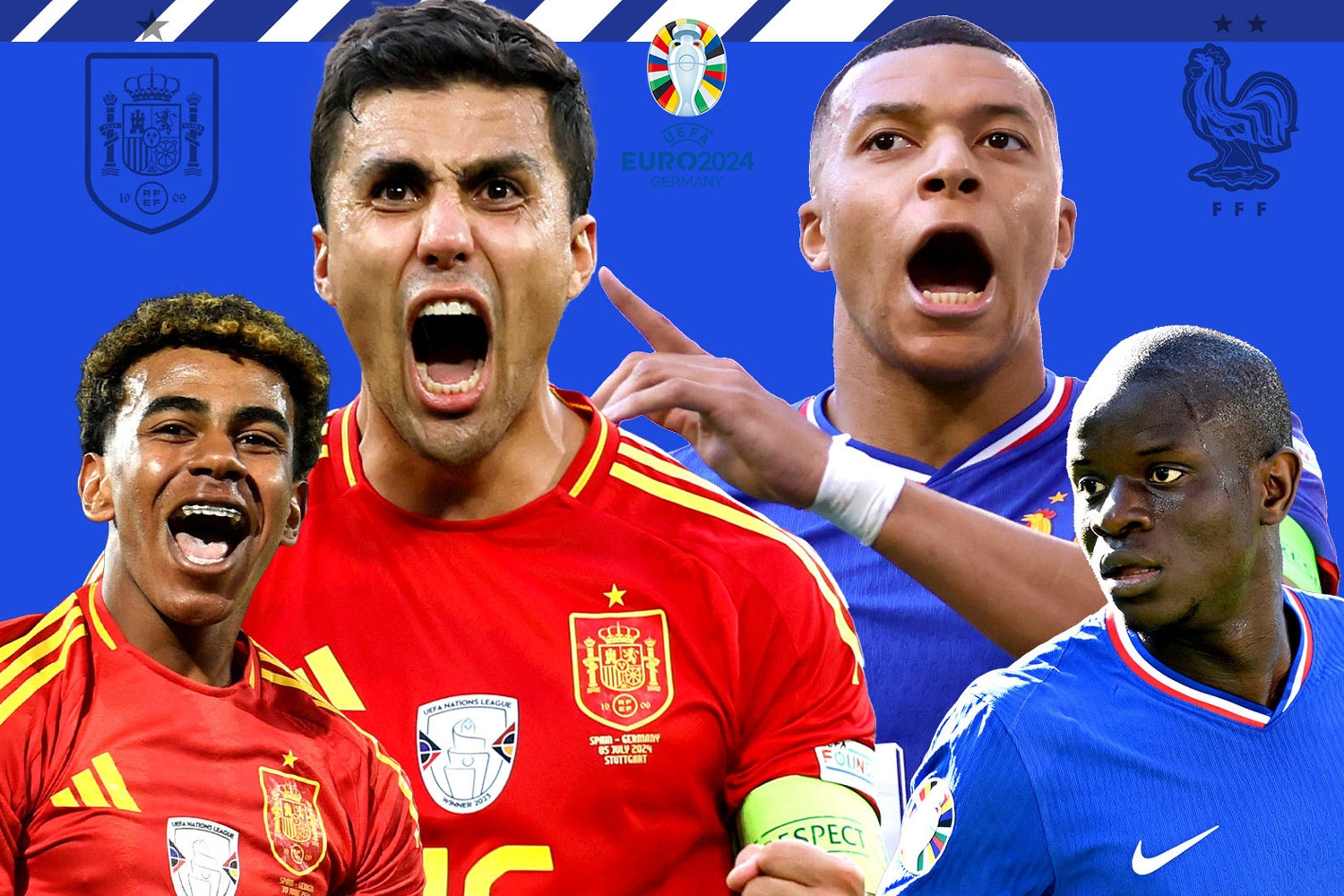 Trực tiếp bóng đá Tây Ban Nha vs Pháp, bán kết EURO 2024