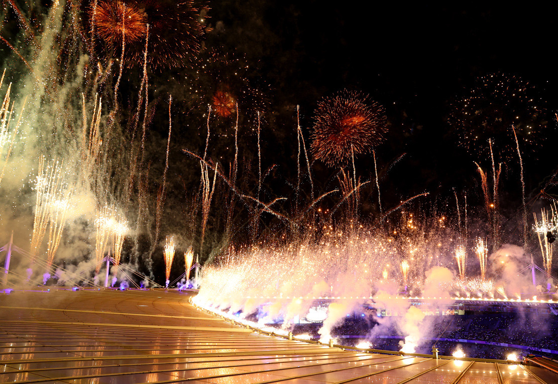 Bế mạc Olympic Paris, chào Los Angeles 2028 2024 08 11T221239Z_101562655_UP1EK8B1PP1JG_RTRMADP_3_OLYMPICS 2024 CEREMONIES.JPG