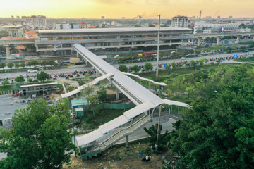 Những cây cầu vắt ngang đường nối ga metro Bến Thành - Suối Tiên