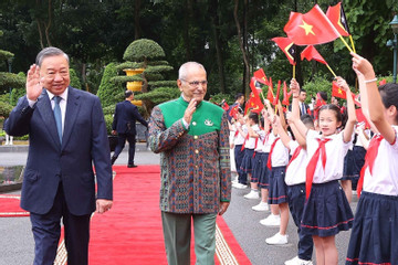 Chủ tịch nước Tô Lâm chủ trì lễ đón trọng thể Tổng thống Timor Leste