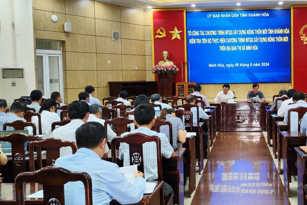 Kiểm tra tiến độ xây dựng nông thôn mới ở thị xã Ninh Hòa (Khánh Hòa)