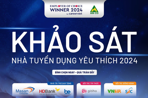 Nhận quà tặng khi tham gia bình chọn ‘Nhà tuyển dụng yêu thích 2024’