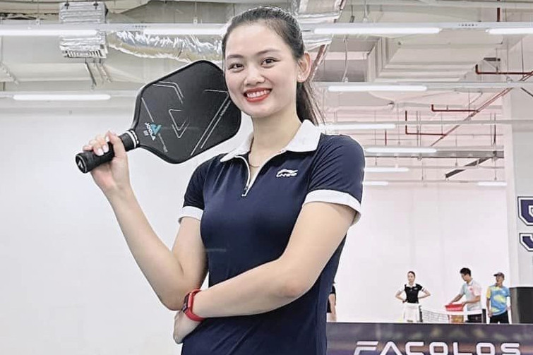 Hoa khôi bóng chuyền Thu Hoài, Kim Huệ mê mẩn với Pickleball