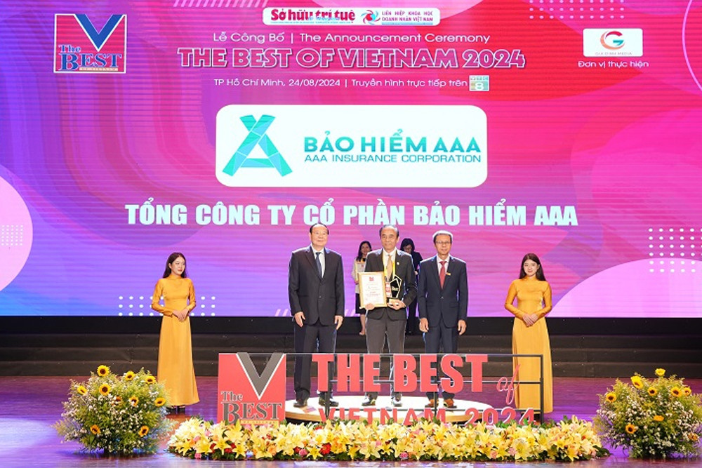 Bảo hiểm AAA vào top 10 công ty bảo hiểm phi nhân thọ tốt nhất Việt Nam 2024