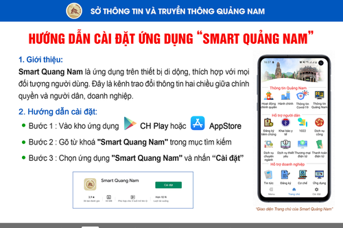 Quảng Nam ứng dụng Smart và Egov trong quản lý, kết nối người dân, doanh nghiệp