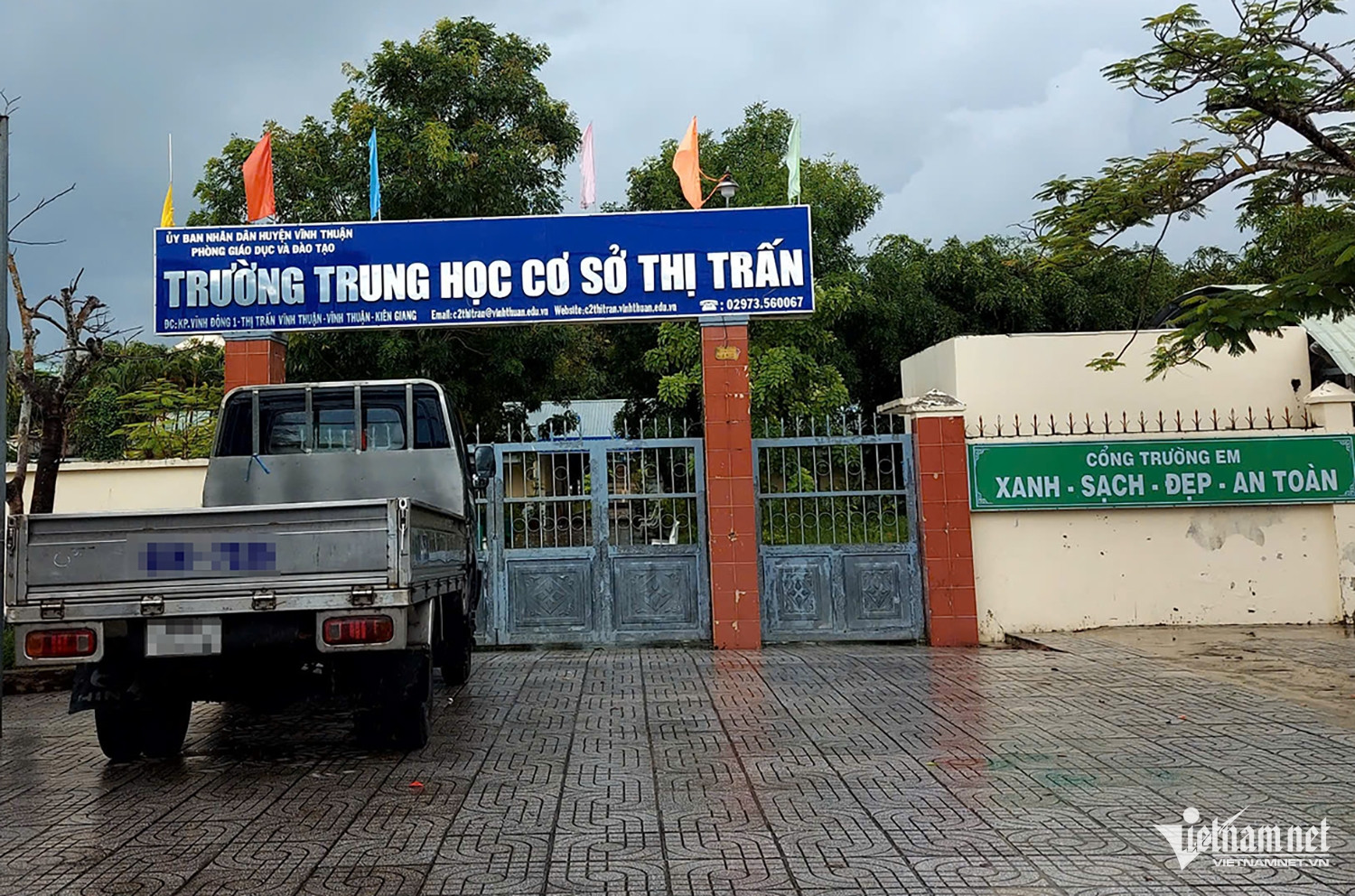 Dừng chuyển Trường THCS Thị Trấn Vĩnh Thuận về địa điểm mới