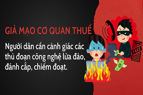 Cảnh báo tình trạng giả mạo cơ quan thuế để lừa đảo