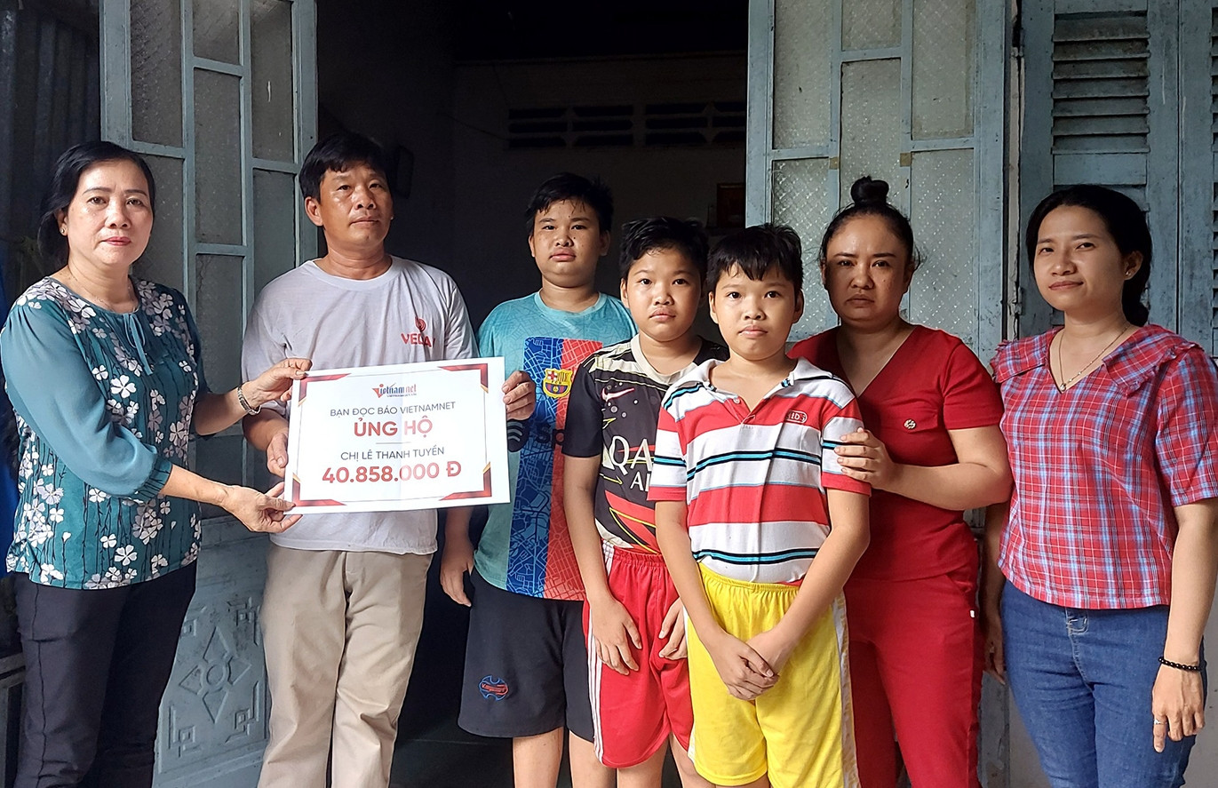Bạn đọc ủng hộ 3 mẹ con mắc bệnh tim hơn 40 triệu đồng