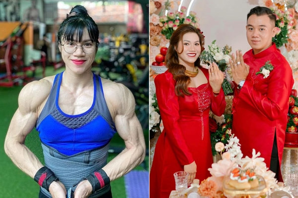 Cuộc hôn nhân thú vị của 'búp bê cơ bắp' Đồng Nai và anh chàng điển trai