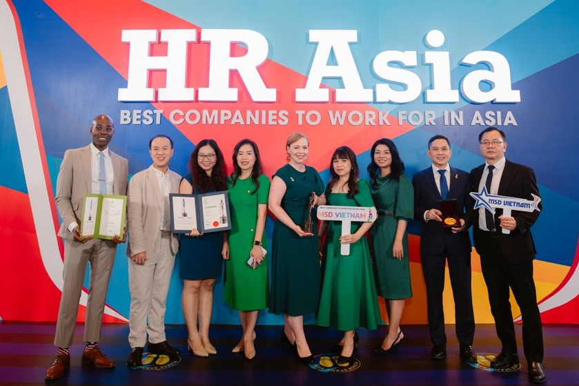 MSD Việt Nam giành ‘cú đúp’ giải thưởng tại HR Asia Awards 2024