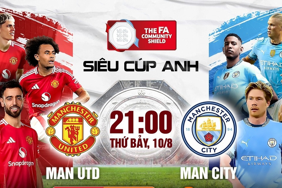 Xem trực tiếp Siêu cúp Anh ở đâu, trên kênh nào?