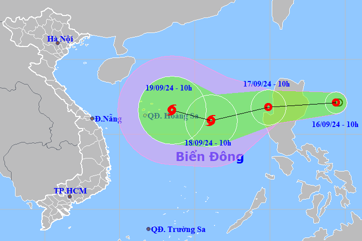 Bản tin trưa 16/9: Áp thấp nhiệt đới gần Biển Đông, dự báo mạnh thành bão