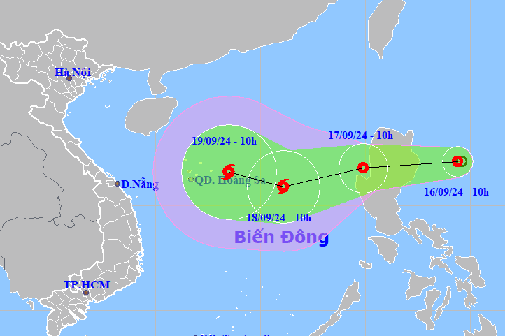 Xuất hiện áp thấp nhiệt đới gần Biển Đông, dự báo mạnh thành bão