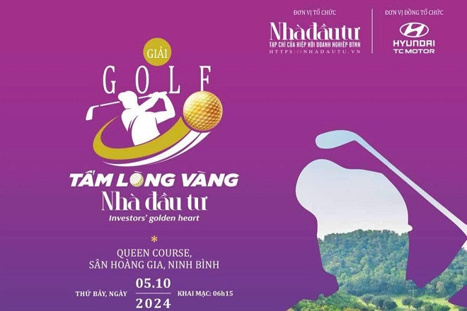 Giải golf từ thiện 'Tấm lòng vàng Nhà đầu tư' diễn ra ngày 5/10