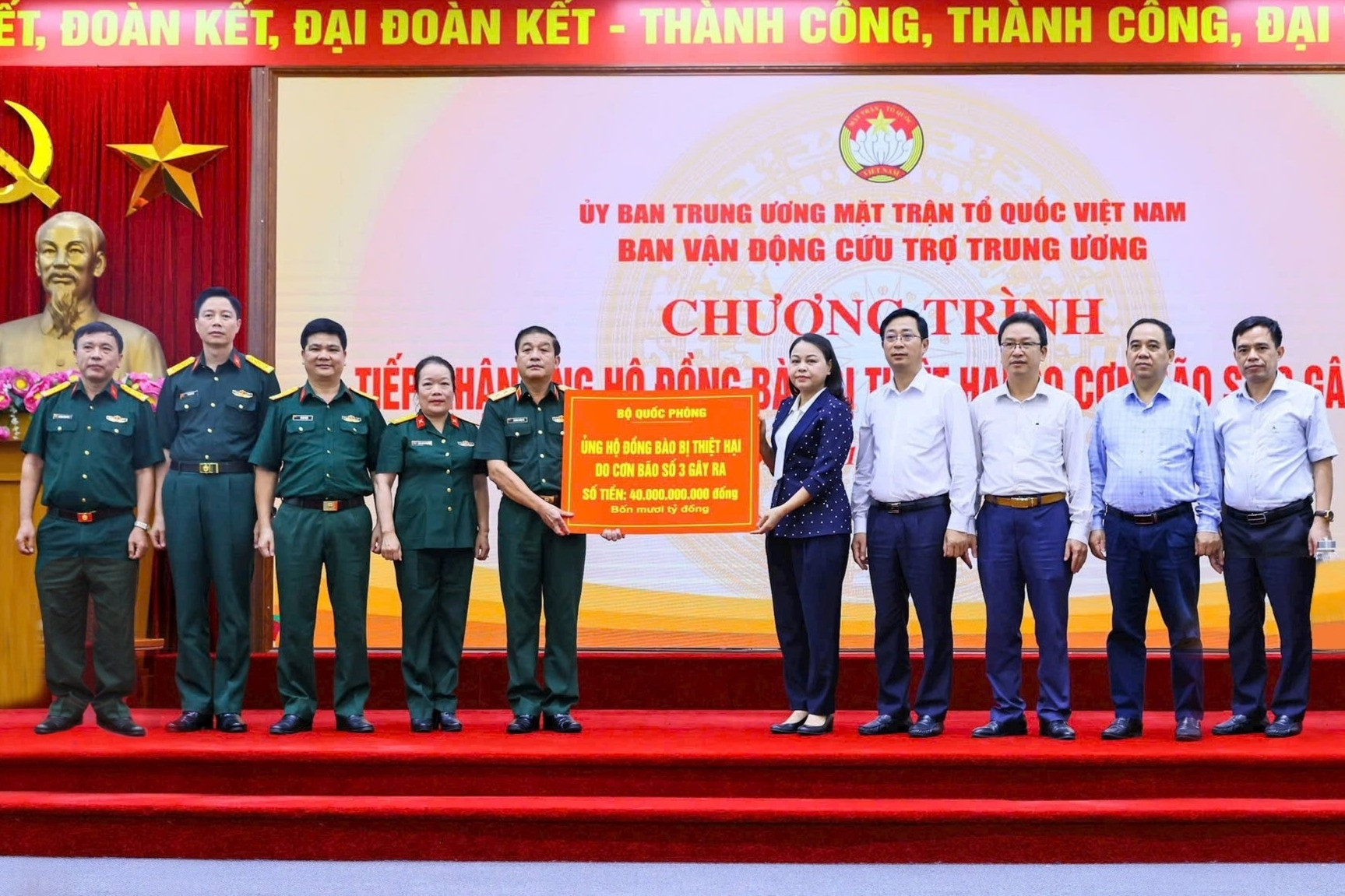 MB chung tay ủng hộ đồng bào chịu ảnh hưởng bởi bão lũ