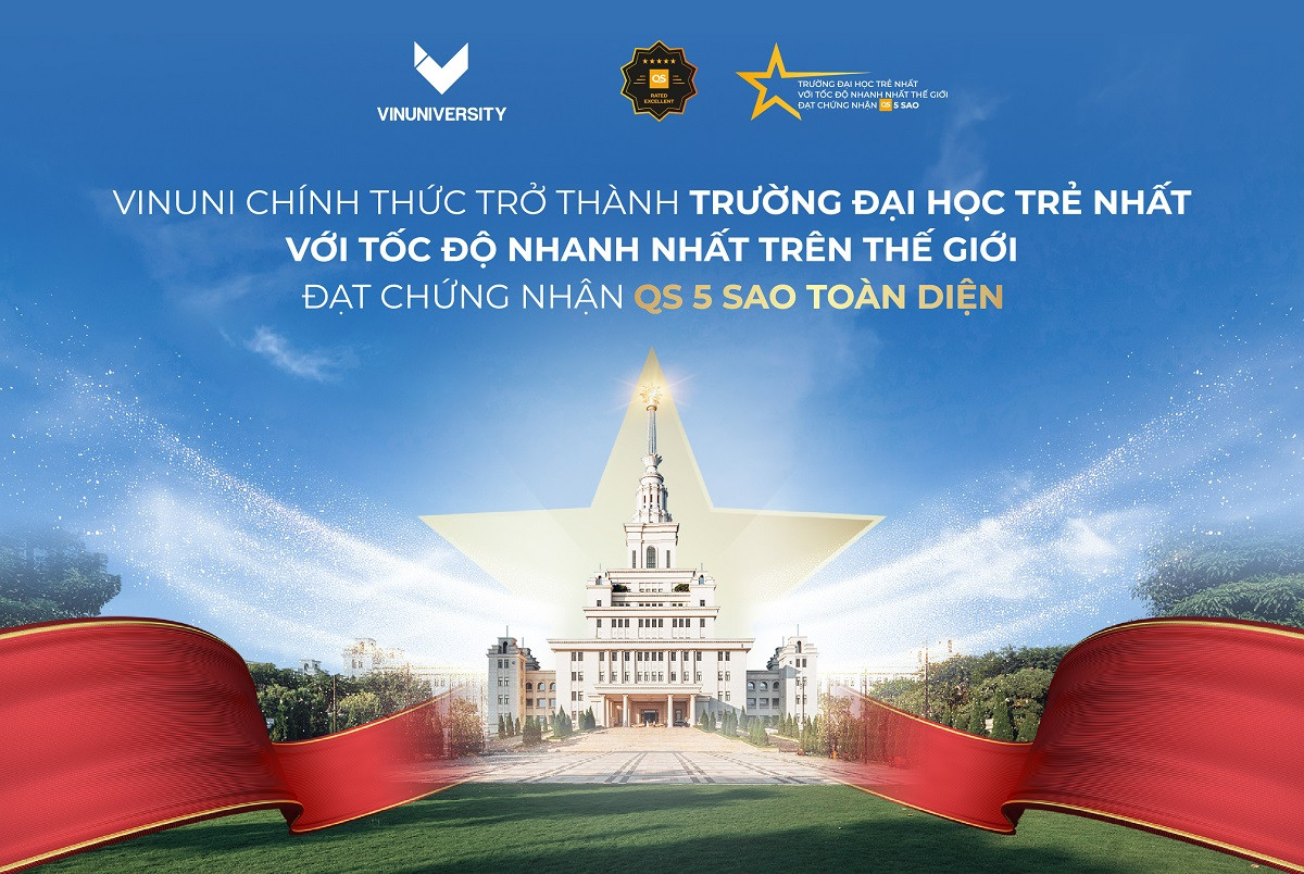 VinUni Trở Thành Đại Học Trẻ Nhất Thế Giới Đạt Chứng Nhận QS 5 Sao Toàn Diện