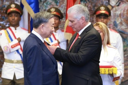 Cuba trao tặng Huân chương Jose Marti cho Tổng Bí thư, Chủ tịch nước Tô Lâm