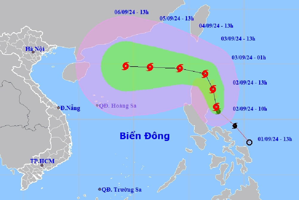 Biển Đông sắp đón bão số 3, gió mạnh tối đa có thể giật cấp 15