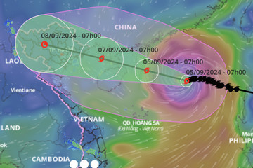 Bão số 3 Yagi đạt cấp siêu bão trong hôm nay, áp sát Vịnh Bắc Bộ