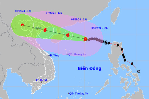 Siêu bão số 3 Yagi 'quần thảo' trên Biển Đông, hoàn lưu bao trùm khắp miền Bắc