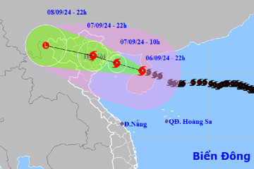 Bão số 3 Yagi vào Vịnh Bắc Bộ tiếp tục giảm cường độ, Cô Tô gió giật cấp 7