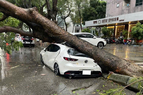 Những nơi ô tô cần tránh đỗ khi mưa bão ập đến