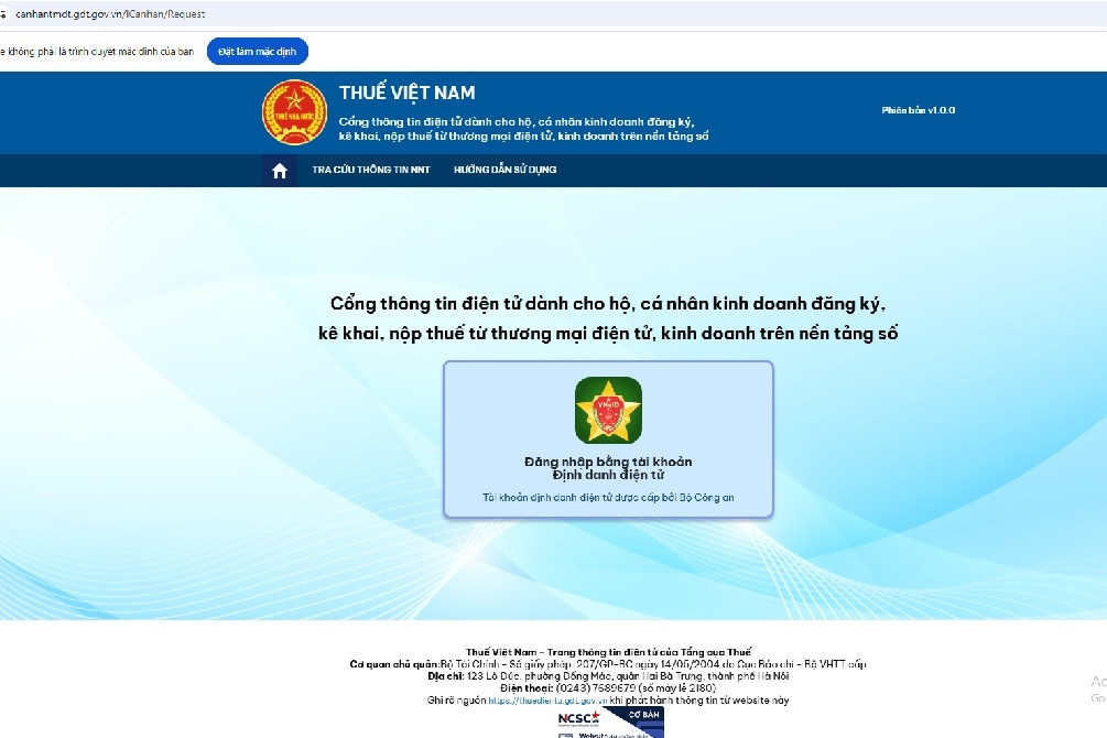 Kê khai nộp thuế tại nhà, người bán hàng online làm theo các bước sau