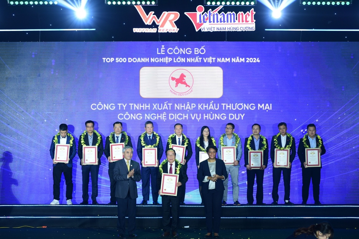 Công ty Hùng Duy thăng hạng trong Top 500 Doanh nghiệp lớn nhất Việt Nam