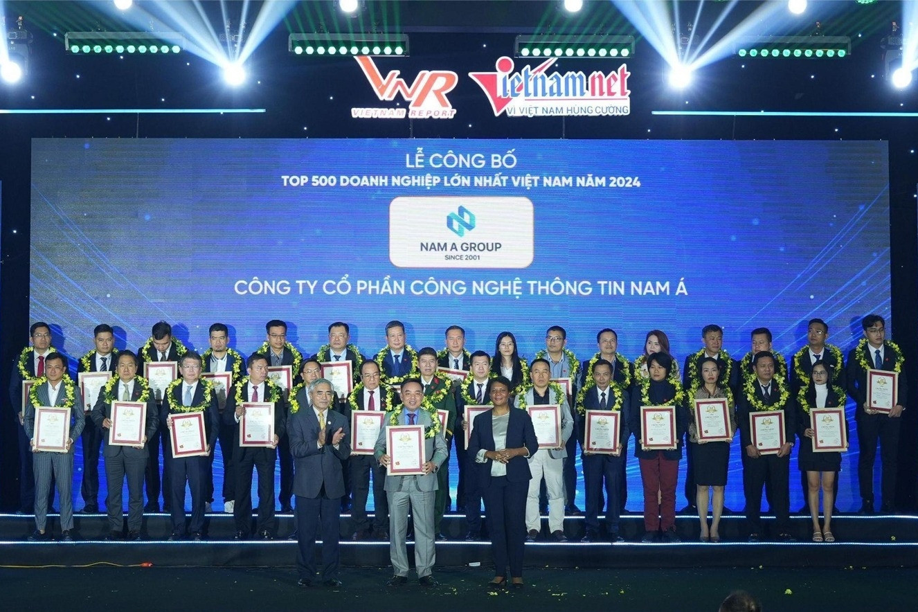 Nam Á Group vào Top 500 Doanh nghiệp tư nhân lớn nhất Việt Nam 2024