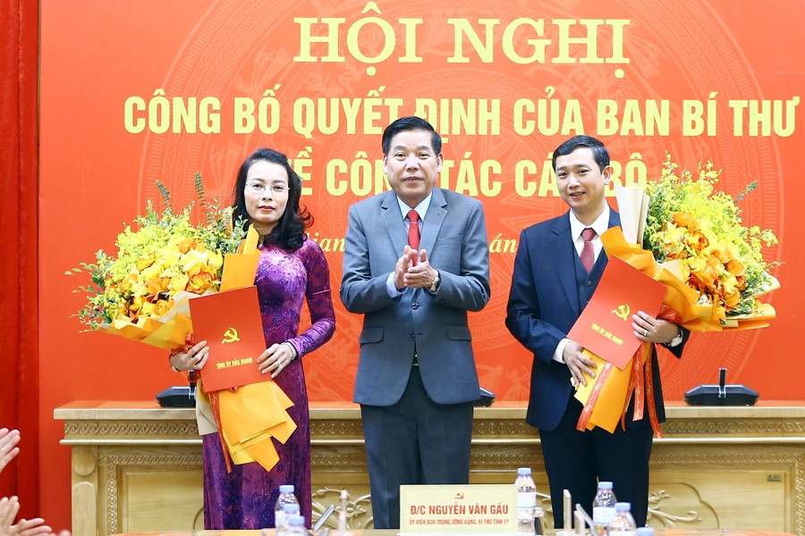 Chuẩn y 2 chức danh Phó Bí thư Tỉnh ủy Bắc Giang