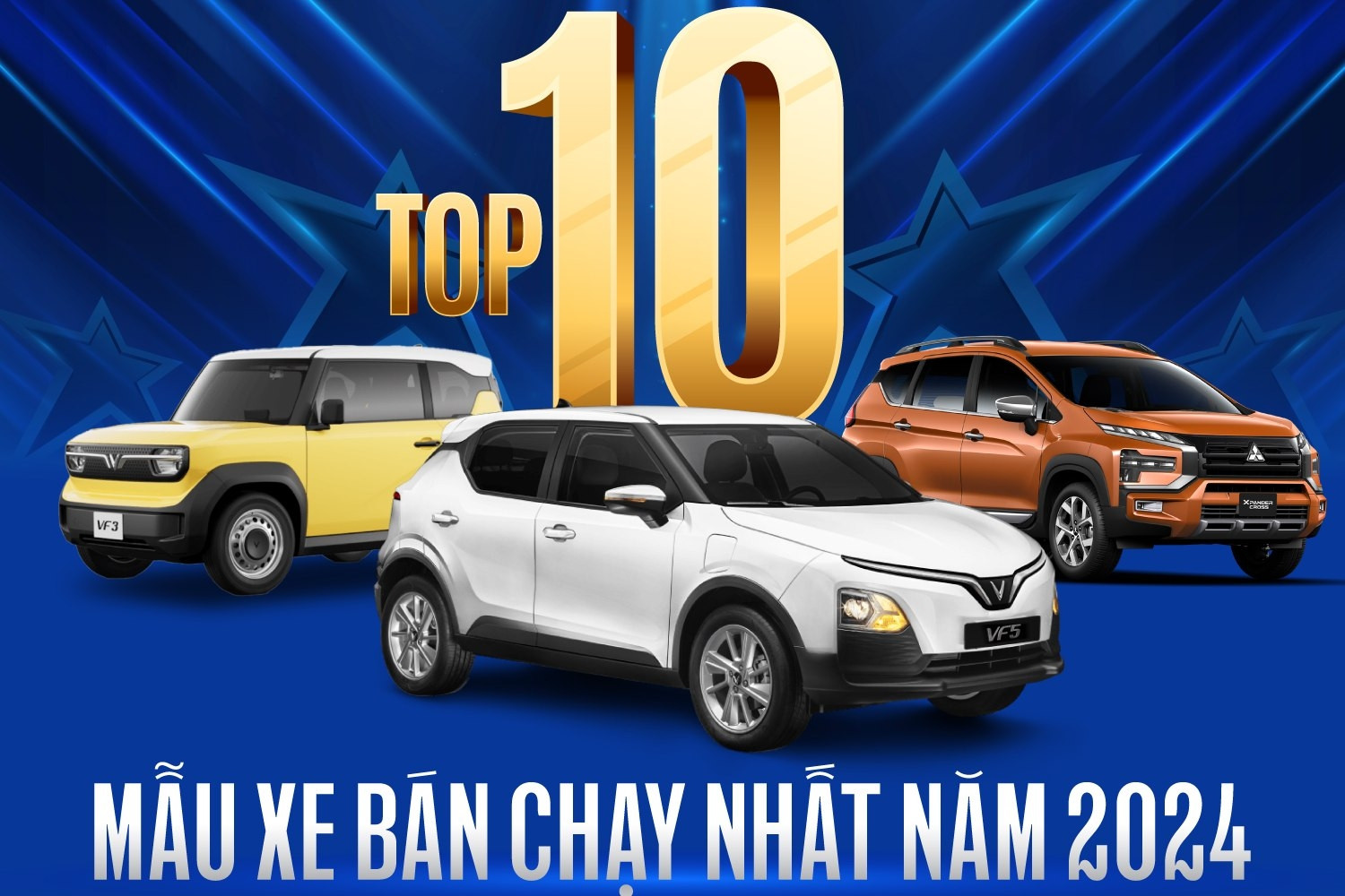 Top 10 mẫu xe ô tô bán chạy nhất Việt Nam năm 2024